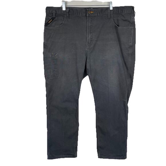 Ariat Rebar M4 Pants Mens 44x30 Gray Canvas Relaxed Straight Utility Workwear - Picture 1 of 14